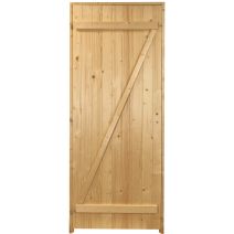 PORTE de SERVICE en SAPIN PEFC EP  27MM 200X8